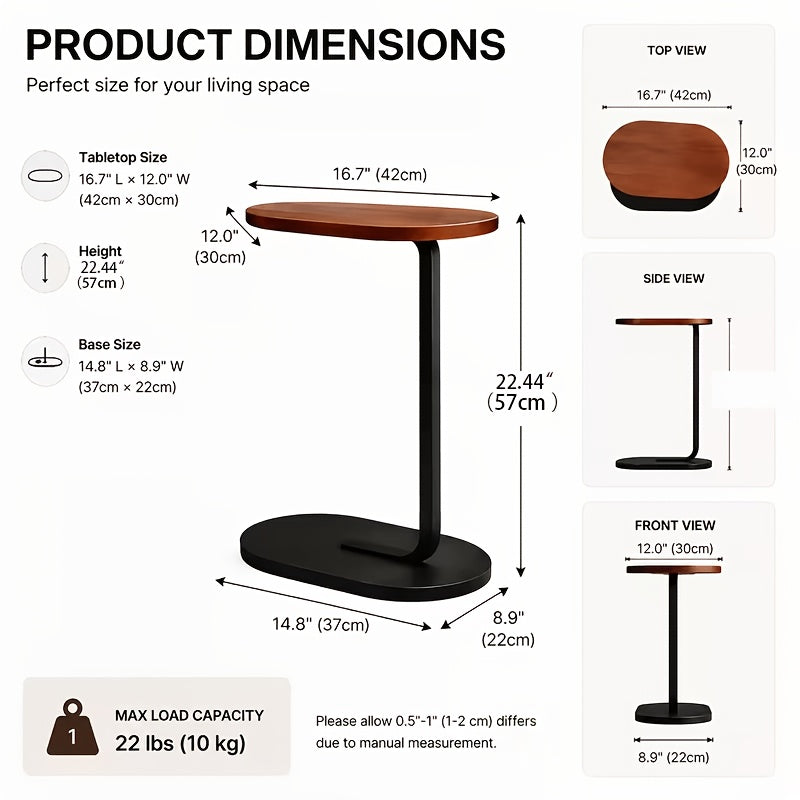 elegant sofa side table sturdy metal frame compact coffee - Temu