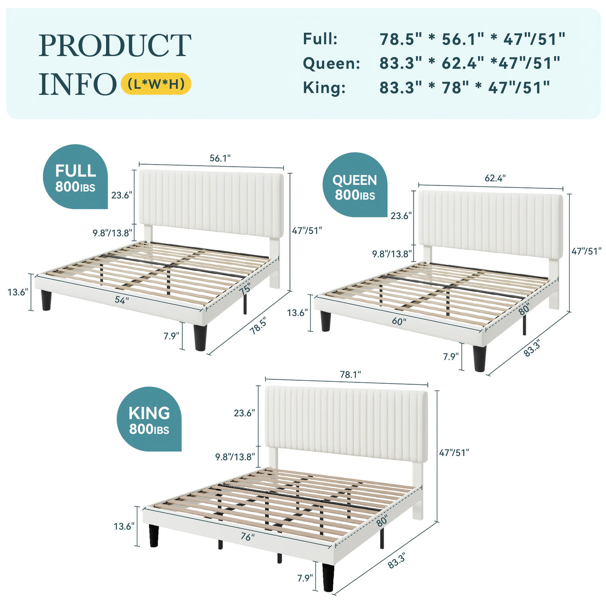 velvet upholstered bed frame adjustable headboard - Temu