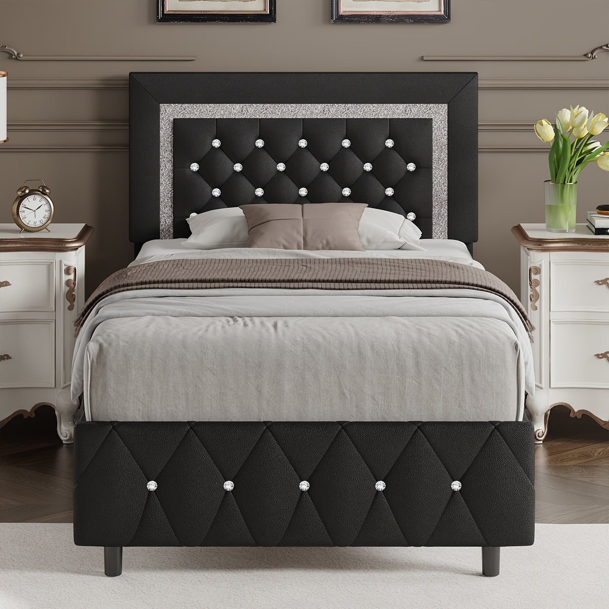 twin full queen king platform bed frame - Temu