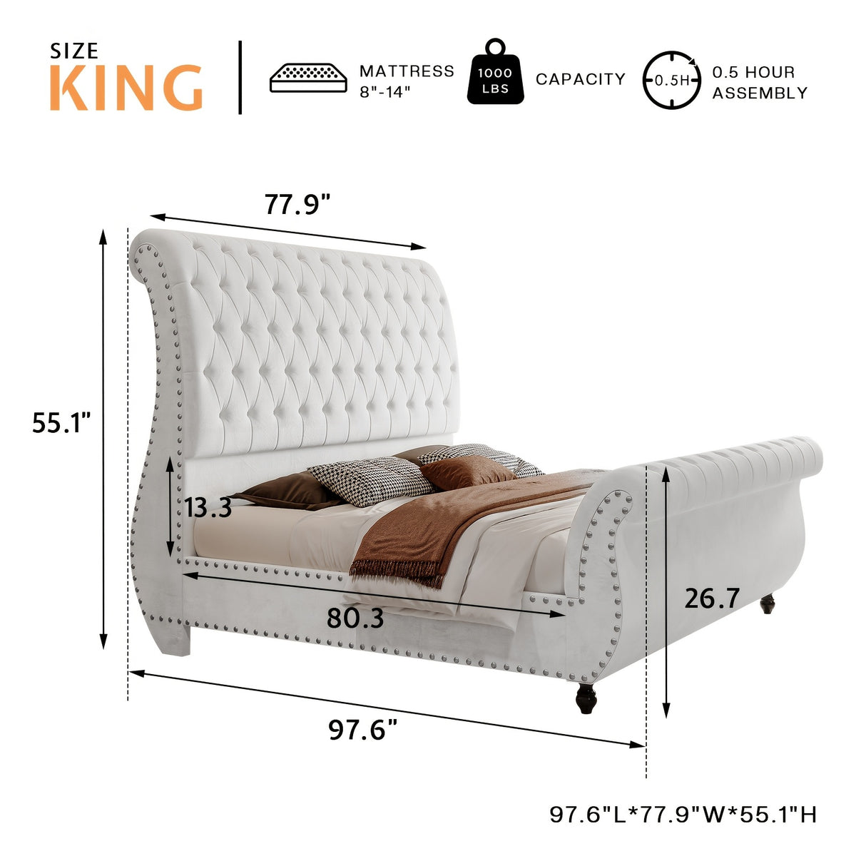 luxurious velvet upholstered   elegantly scrolled - Temu