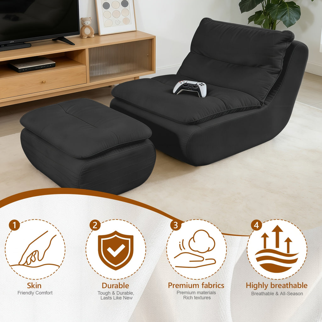 bean bag chair   large   memory foam floor sofa - Temu